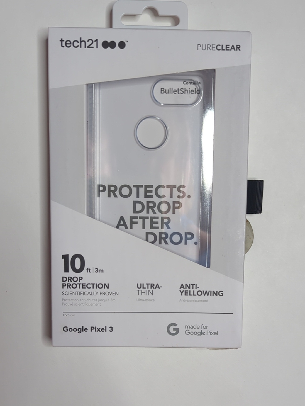 Tech21 Google Pixel 3 Pure Clear Phone Case
